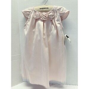 WENDY BELLISSIMO PINK FANCY HOLIDAY CHRISTENING DRESS & BOTTOMS BABY 18 MO. NEW